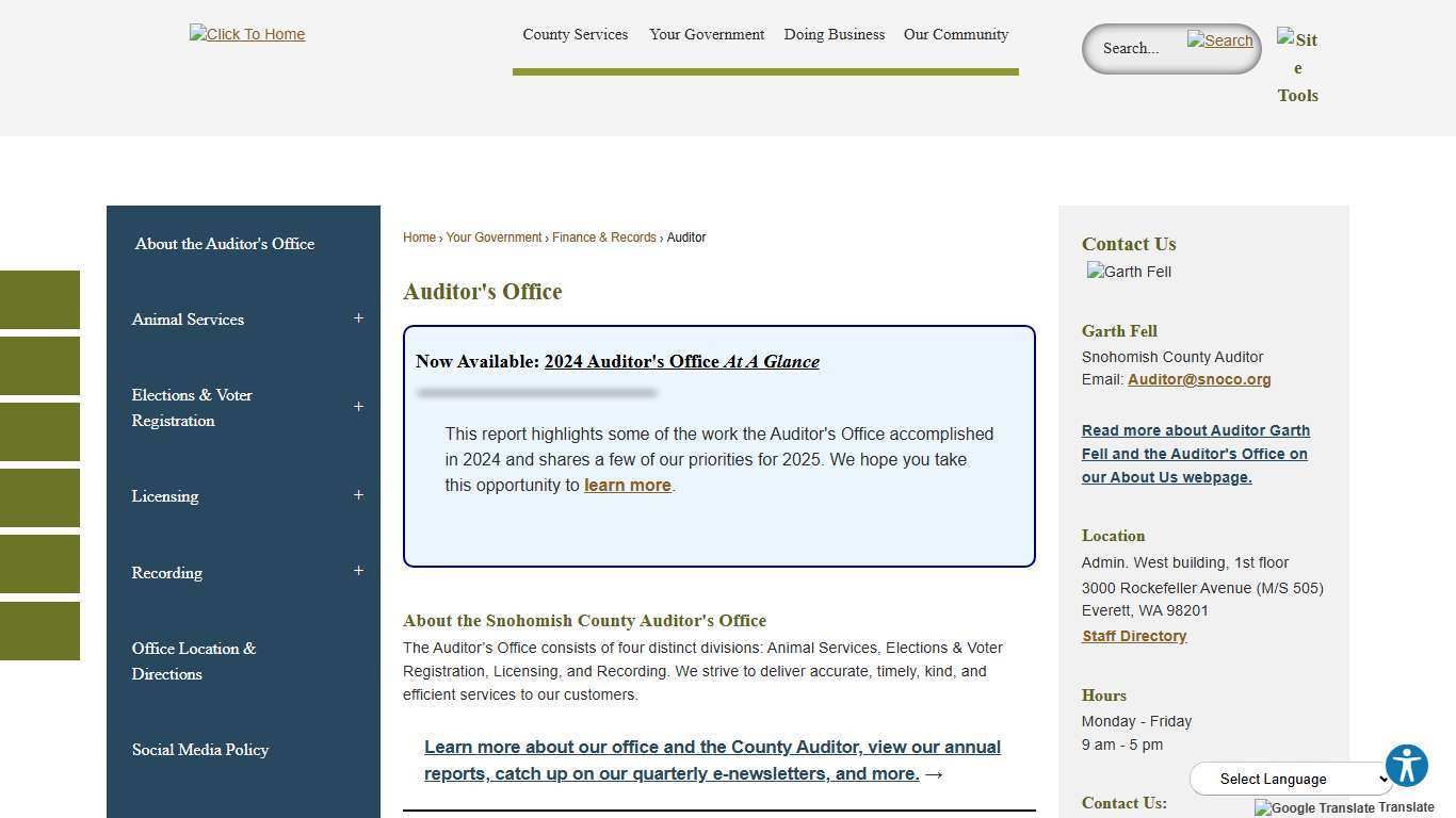 Auditor's Office | Snohomish County, WA - Official Website