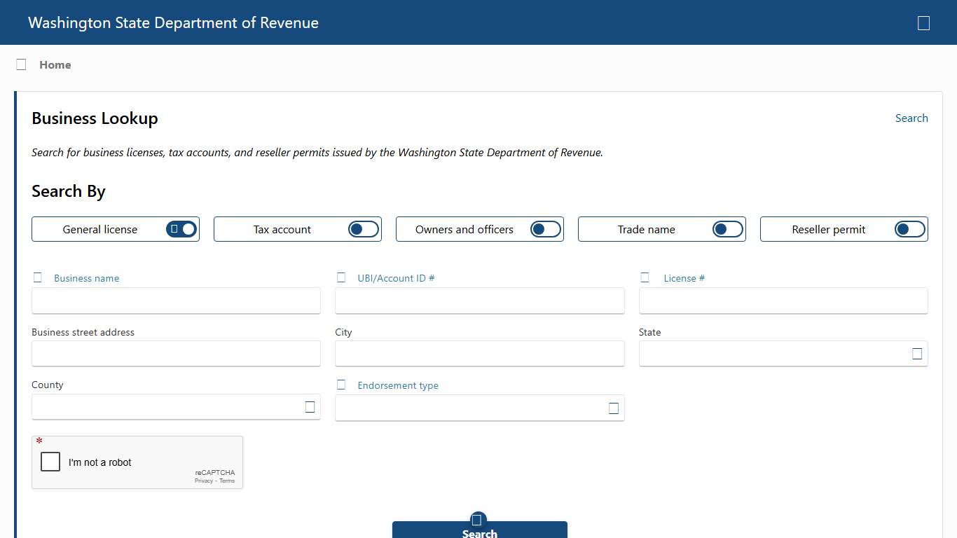 Washington State Department of Revenue
